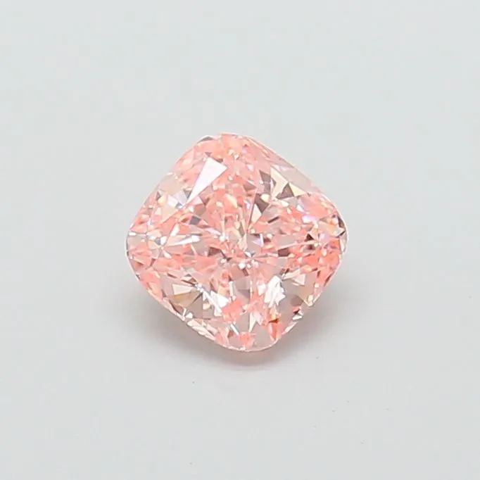 1.07ct CUSHION Fancy Intense Pink VVS2 Coloured Lab diamond