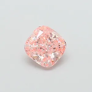 1.07ct CUSHION Fancy Intense Pink VVS2 Coloured Lab diamond
