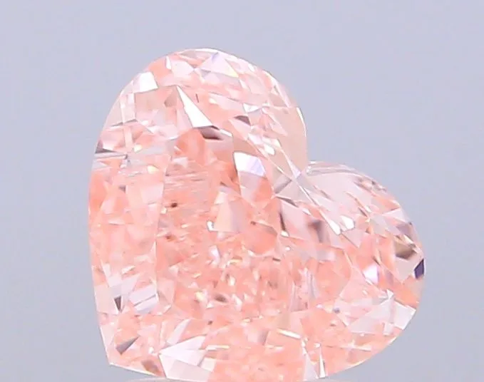 1.05ct HEART Fancy Intense Pink VS1 Coloured Lab diamond
