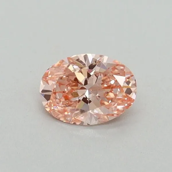 0.32ct OVAL Fancy Vivid Pink VS1 Coloured Lab diamond