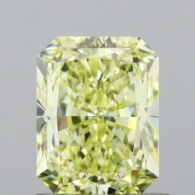 1.12ct RADIANT Fancy Yellow VVS2 Coloured Lab diamond