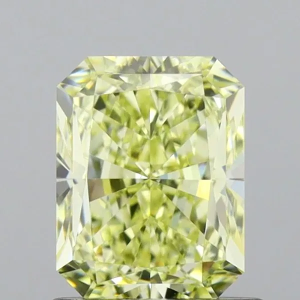1.12ct RADIANT Fancy Yellow VVS2 Coloured Lab diamond