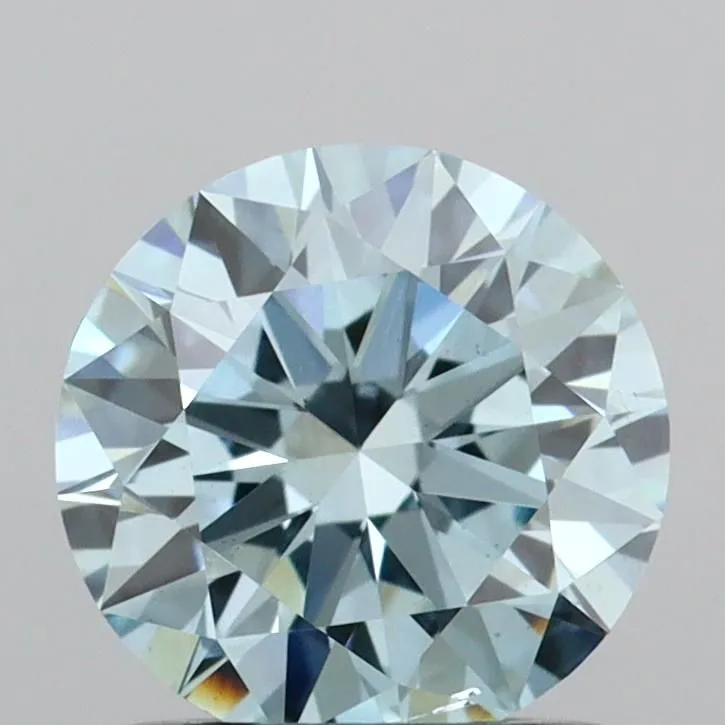 1.00ct ROUND Fancy Vivid Blue VS2 Coloured Lab diamond