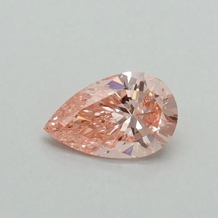 0.30ct PEAR Fancy Vivid Pink SI1 Coloured Lab diamond