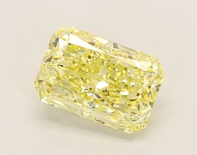 1.05ct RADIANT Fancy Yellow VVS2 Coloured Lab diamond