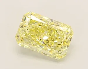 1.05ct RADIANT Fancy Yellow VVS2 Coloured Lab diamond