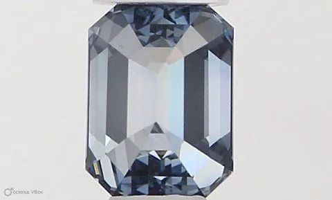 0.32ct EMERALD Fancy Vivid Blue VVS2 Coloured Lab diamond