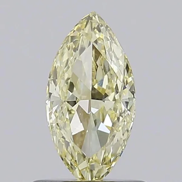 0.6ct MARQUISE Fancy Light Yellow VVS1 Coloured Lab diamond