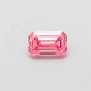 1ct EMERALD Fancy Vivid Pink VS2 Coloured Lab diamond