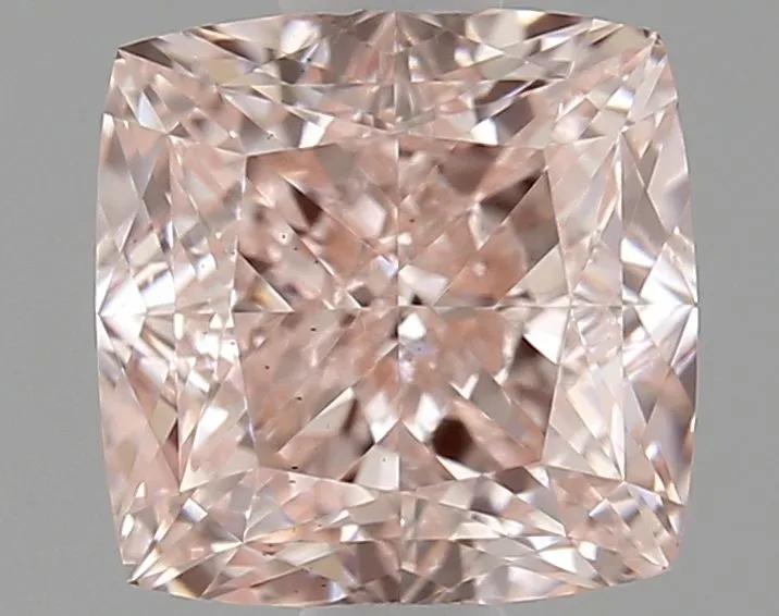 1.00ct CUSHION Fancy Vivid Pink VS1 Coloured Lab diamond