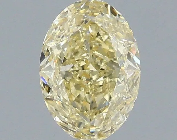 1.03ct OVAL Fancy Yellow VS1 Coloured Lab diamond