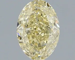 1.03ct OVAL Fancy Yellow VS1 Coloured Lab diamond