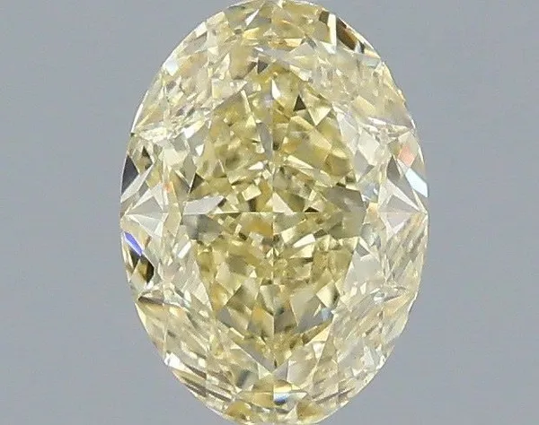 1.03ct OVAL Fancy Yellow VS1 Coloured Lab diamond