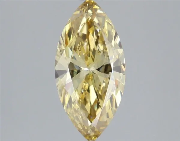 1.33ct MARQUISE Fancy Intense Yellow VS2 Coloured Lab diamond