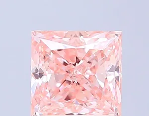 2ct PRINCESS Fancy Intense Pink VS1 Coloured Lab diamond