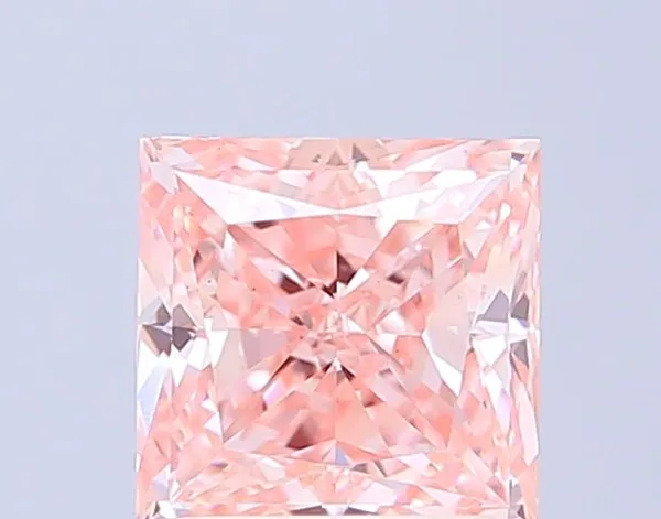 2ct PRINCESS Fancy Intense Pink VS1 Coloured Lab diamond