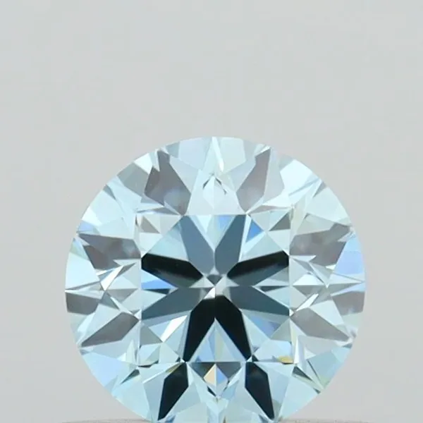 0.49ct ROUND Fancy Vivid Blue VVS1 Coloured Lab diamond
