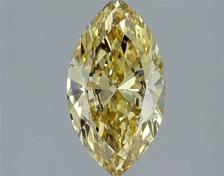 1.35ct MARQUISE Fancy Intense Yellow VS1 Coloured Lab diamond