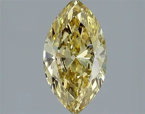 1.35ct MARQUISE Fancy Intense Yellow VS1 Coloured Lab diamond