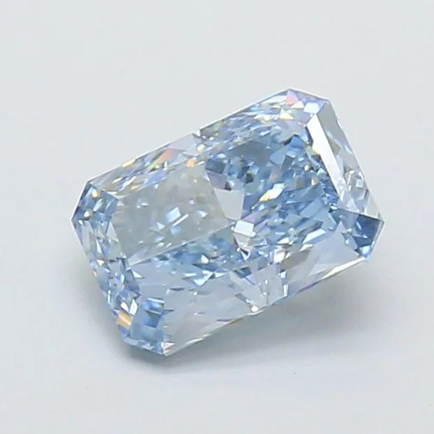 1.19ct RADIANT Fancy Intense Blue VVS2 Coloured Lab diamond