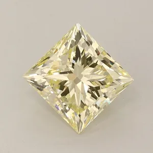 1.36ct PRINCESS Fancy Intense Yellow VS2 Coloured Lab diamond