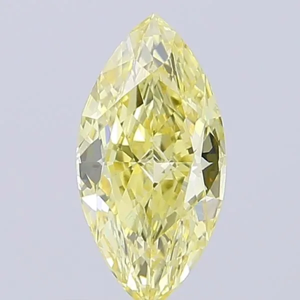 1.04ct MARQUISE Fancy Intense Yellow VVS2 Coloured Lab diamond