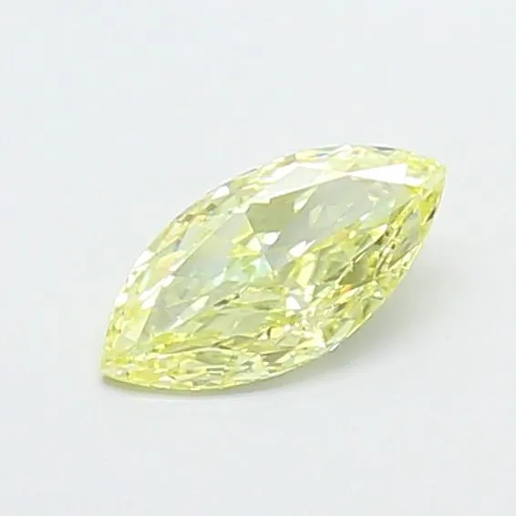0.55ct MARQUISE Fancy Intense Yellow VS2 Coloured Lab diamond
