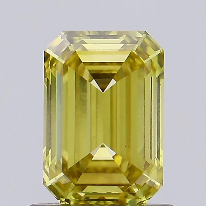 1.01ct EMERALD Fancy Brownish Yellow VS1 Coloured Lab diamond
