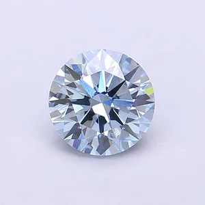 1.02ct ROUND Fancy Blue VVS2 Coloured Lab diamond