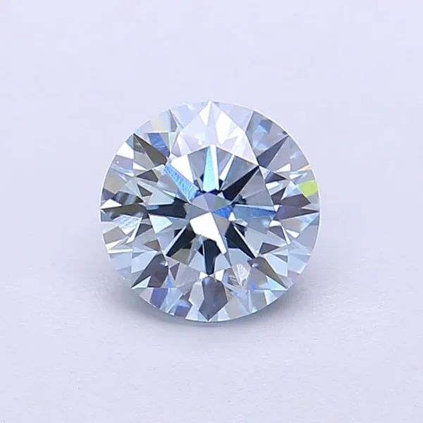 1.02ct ROUND Fancy Blue VVS2 Coloured Lab diamond