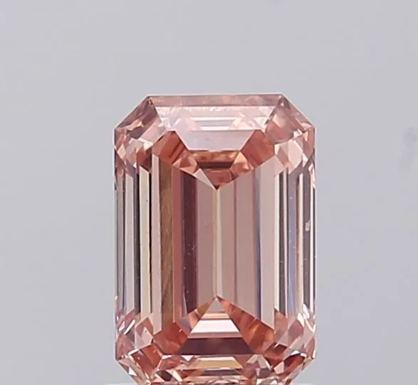 1.12ct EMERALD Fancy Intense Pink VS1 Coloured Lab diamond