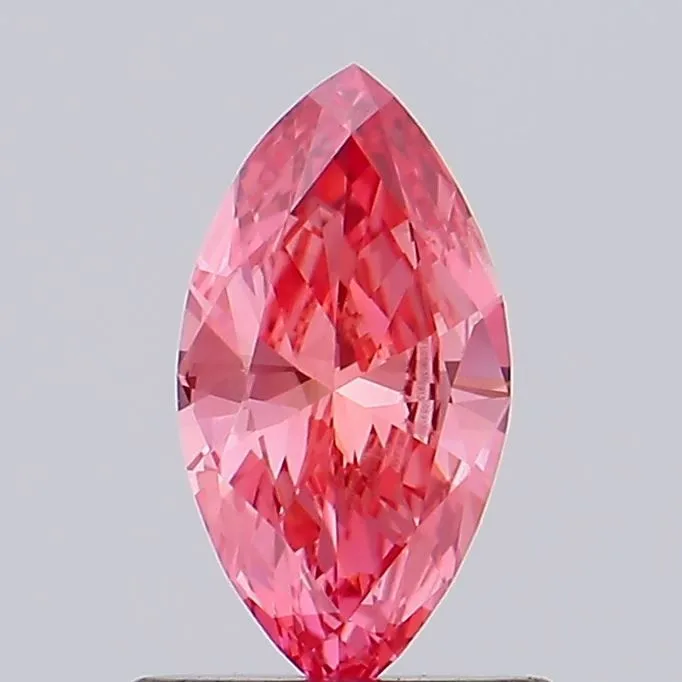 0.58ct MARQUISE Fancy Vivid Pink VS1 Coloured Lab diamond