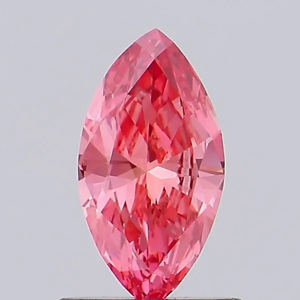 0.58ct MARQUISE Fancy Vivid Pink VS1 Coloured Lab diamond