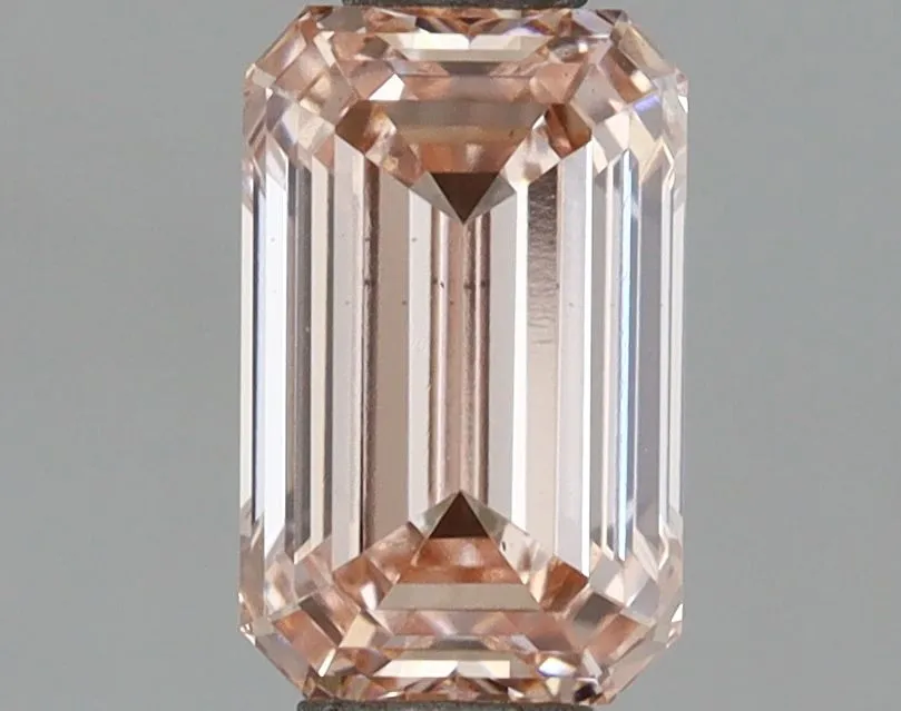 1.00ct EMERALD Fancy Intense Pink VS1 Coloured Lab diamond
