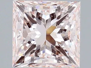 3ct PRINCESS Fancy Intense Pink VVS2 Coloured Lab diamond