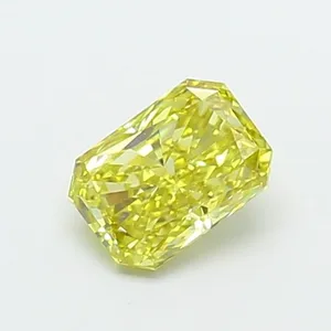 1ct RADIANT Fancy Intense Yellow VS1 Coloured Lab diamond