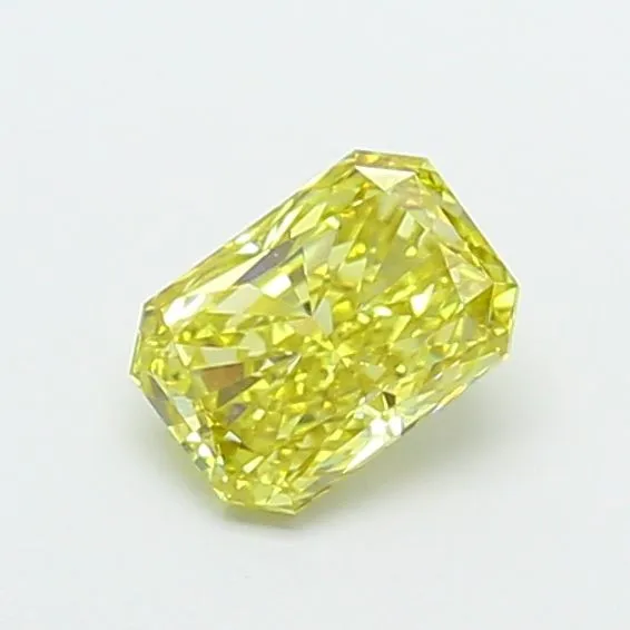 1ct RADIANT Fancy Intense Yellow VS1 Coloured Lab diamond
