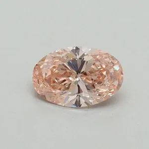 0.33ct OVAL Fancy Intense Pink VS2 Coloured Lab diamond