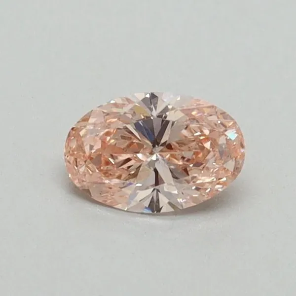 0.33ct OVAL Fancy Intense Pink VS2 Coloured Lab diamond