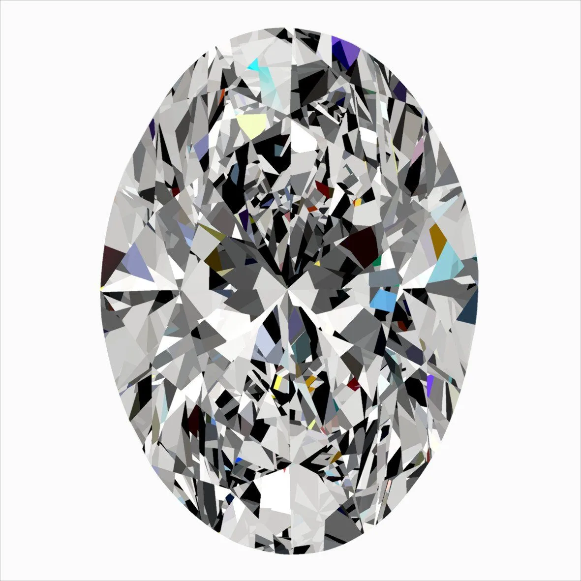 0.40ct OVAL D VS2 Natural diamond