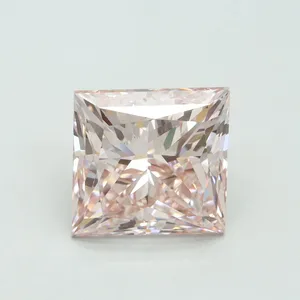 5.13ct PRINCESS Fancy Intense Pink VS1 Coloured Lab diamond