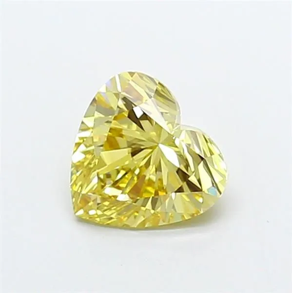 1.54ct HEART Fancy Yellow VS1 Coloured Lab diamond