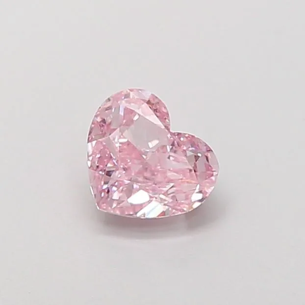 1.00ct HEART Fancy Intense Pink VS1 Coloured Lab diamond