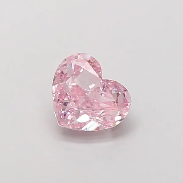 1ct HEART Fancy Intense Pink VS1 Coloured Lab diamond