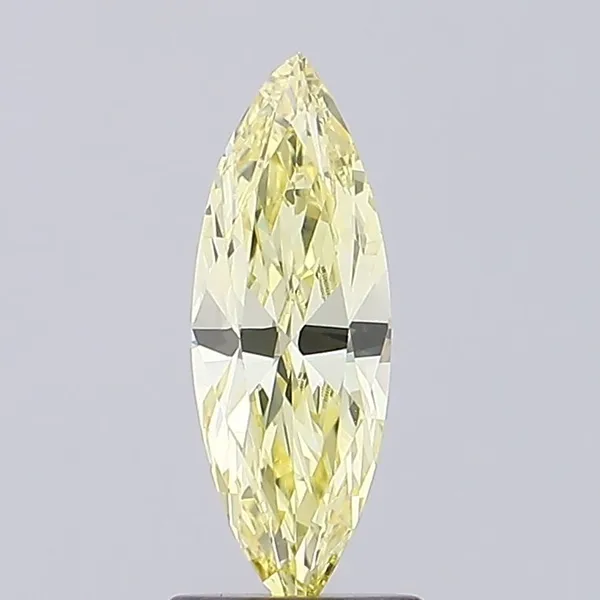 1.05ct MARQUISE Fancy Intense Yellow VVS2 Coloured Lab diamond