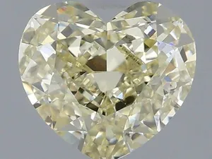 1.09ct HEART Fancy Light Yellow VS1 Coloured Lab diamond