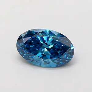 1.01ct OVAL Fancy Vivid Blue VS1 Coloured Lab diamond