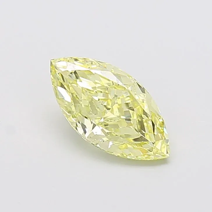 1.52ct MARQUISE Fancy Yellow VS2 Coloured Lab diamond