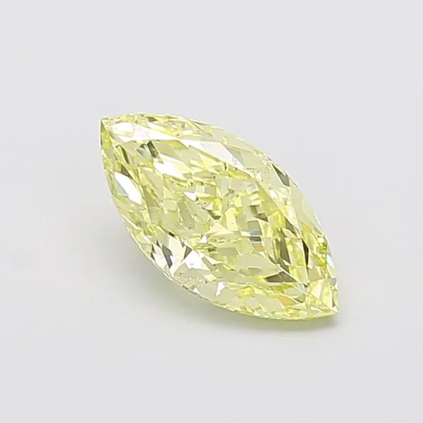 1.52ct MARQUISE Fancy Yellow VS2 Coloured Lab diamond
