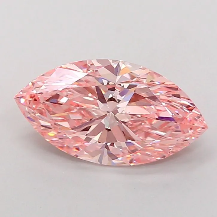 2.52ct MARQUISE Fancy Vivid Pink VVS2 Coloured Lab diamond